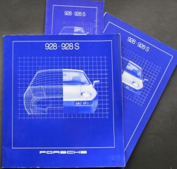 Porsche 928 S Modelprogram with pricelist and Colorsheed 1981 carbrochure (9270)